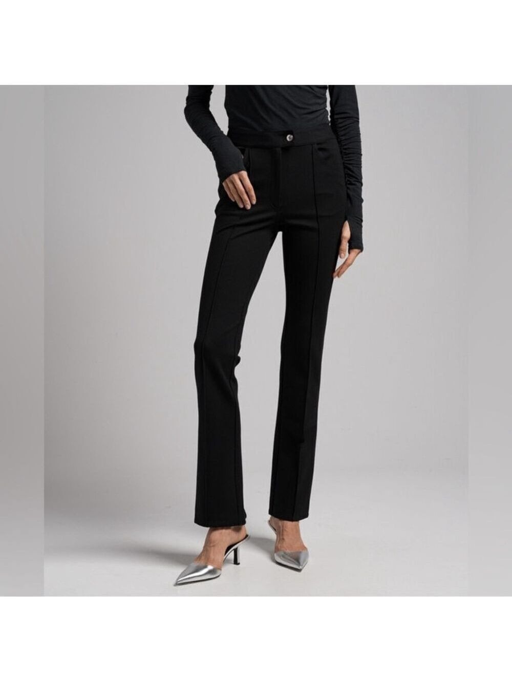 HELMUT LANG Black flared pants Size 2